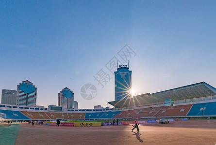 陕西省体育场背景图片