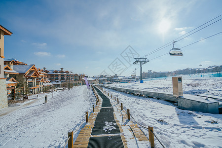 神农架国际滑雪场长白山凯悦酒店背景