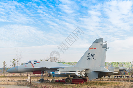 空军飞机素材武汉木兰水镇飞机模型背景