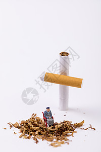 凳子烟灰缸戒烟背景