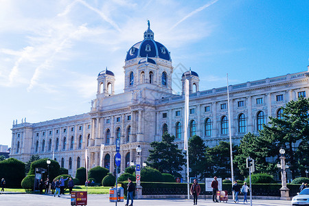 欧式皇宫维也纳皇宫建筑外景背景
