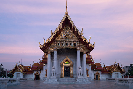 泰国模特泰国曼谷石玉寺外景背景