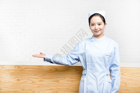 医院前台护士图片