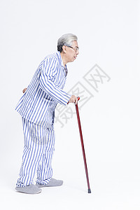 老年病人拐杖图片