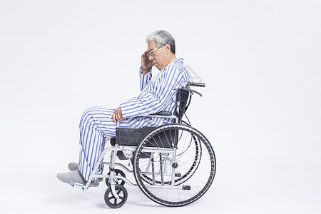 老年病人轮椅背景