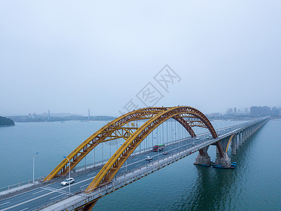 郧阳汉江大桥桥梁高清图片素材
