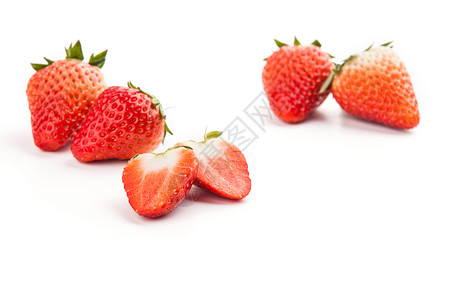 切片草莓草莓创意摄影背景