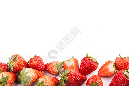 电商新年海报草莓创意摄影背景