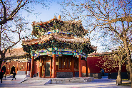 北京雍和宫雍和宫外景背景