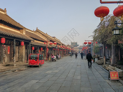 河南南阳赊店古镇街道背景图片
