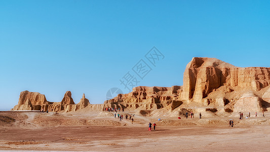 戈壁明珠新疆魔鬼城背景