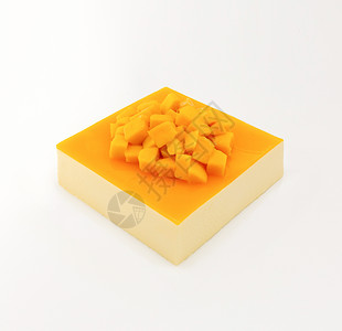芒果盒子蛋糕芒果慕斯蛋糕背景