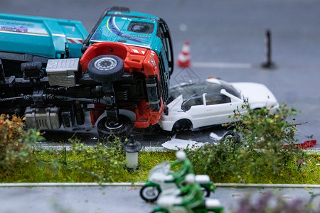车祸现场事故描述高清图片