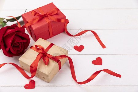 情人节礼物盒背景图片