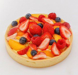 水果慕斯蛋糕背景图片