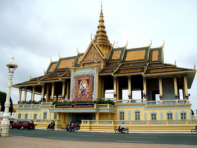 柬埔寨大皇宫柬埔寨金边大皇宫背景