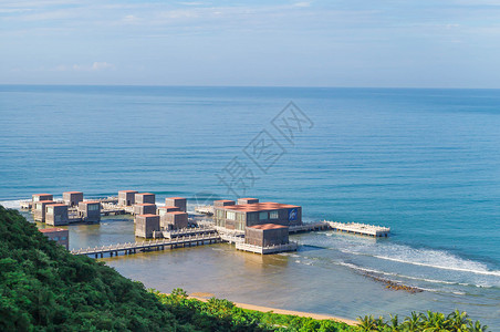 海南三亚湾海南三亚亚龙湾美景背景