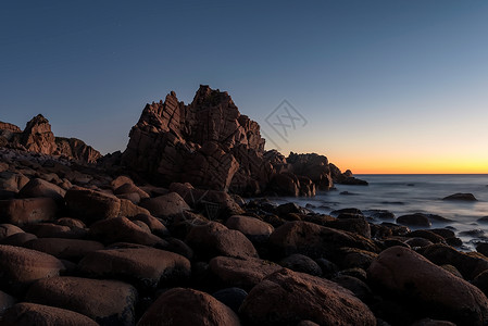 澳洲大岩石澳洲墨尔本乌拉迈海峡背景