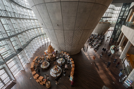 东京美术馆日本东京国立新美术馆内景背景
