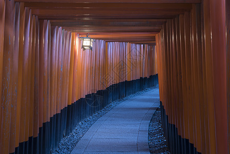 荷灯日本京都稻荷大社背景