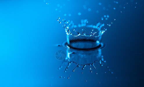 蓝柑气泡水滴背景