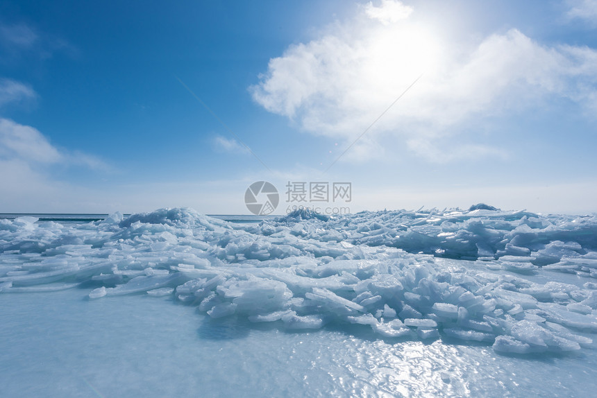 冬季青海湖图片