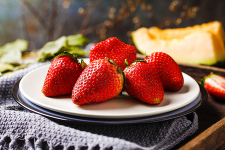 丹东草莓背景图片