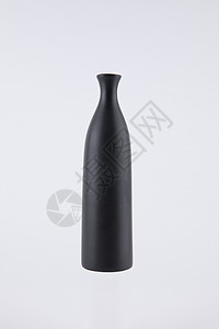 黑色陶瓷花瓶背景