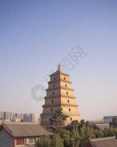 西安大雁塔背景图片