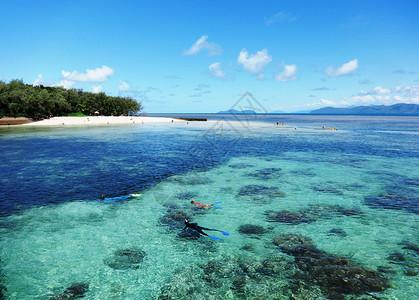 澳洲旅游宣传单澳洲凯恩斯大堡礁背景