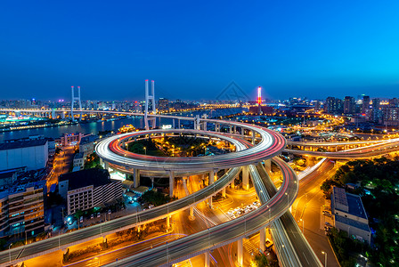 交通流线上海城市立交桥背景