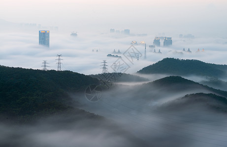 大连平流雾图片