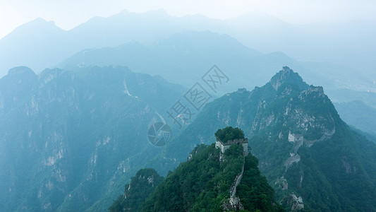 箭扣长城云海长城风光背景