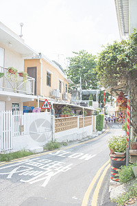 香港石澳街道背景图片