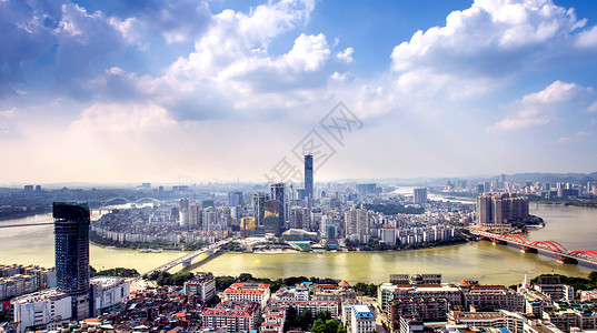 柳州市全景天际线高清图片