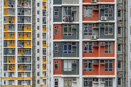 香港特色居民楼背景