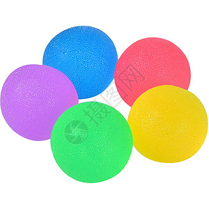彩色瑜伽球运动弹球高清图片