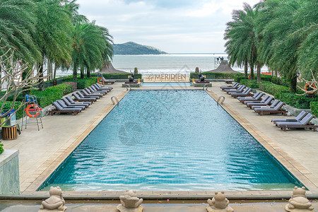 万宁石梅湾海南度假酒店游泳池背景