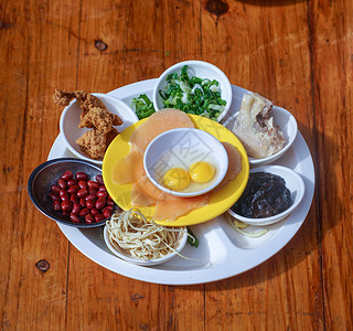 云南米线食材背景图片