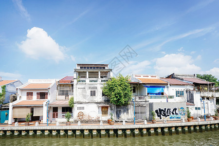 世界文化遗产马六甲海峡历史建筑高清图片
