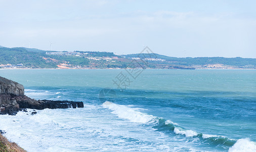 地球海角悬崖渔村小岛海岛背景