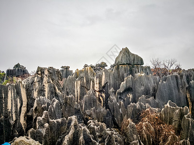 中国鬼云南昆明石林风景区背景