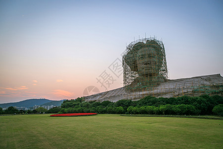 长沙橘子洲头雕塑背景图片