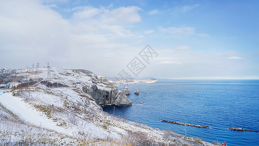 地球海角悬崖室兰地球岬背景