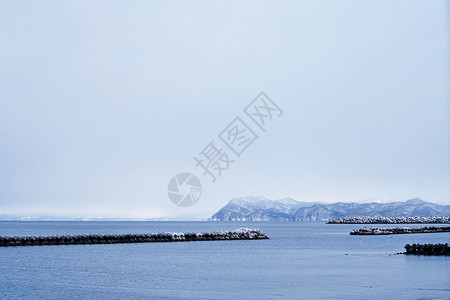 洞爷湖温泉洞爷湖冬天高清图片