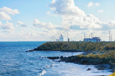 山河胡海日本本土最东端根室风光背景