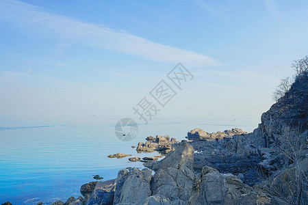 烟台海边烟台海滨背景