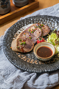 铁板牛舌居酒屋料理高清图片