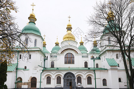 世界遗产乌克兰圣苏菲亚大教堂乌克兰圣苏菲亚大教堂背景