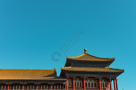 北京极简城楼背景图片